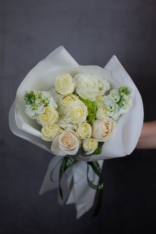 White and Green Designer's Choice Bouquet