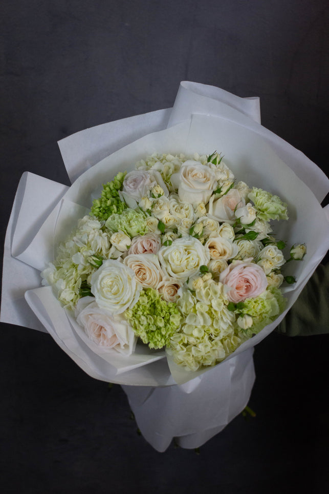 White and Green Designer's Choice Bouquet